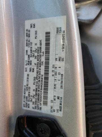 2017 FORD F150 SUPER - 1FTEW1CF5HKE05412