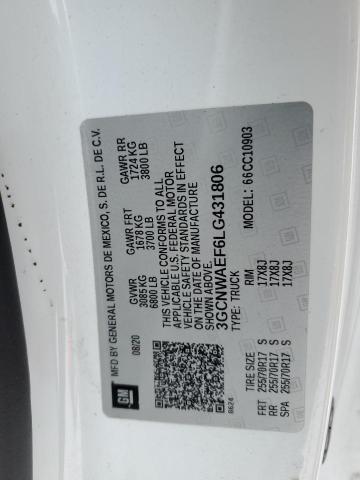 2020 CHEVROLET SILVERADO - 3GCNWAEF6LG431806