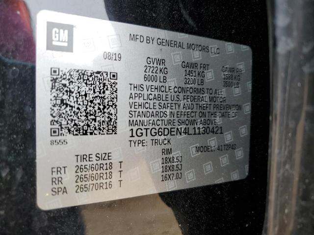 2020 GMC CANYON SLT 1GTG6DEN4L1130421