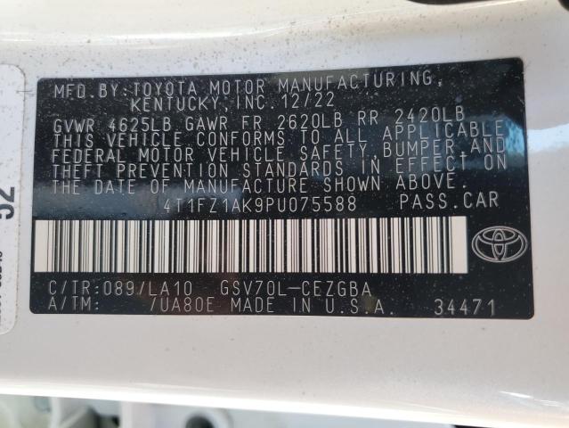 2023 TOYOTA CAMRY XLE - 4T1FZ1AK9PU075588