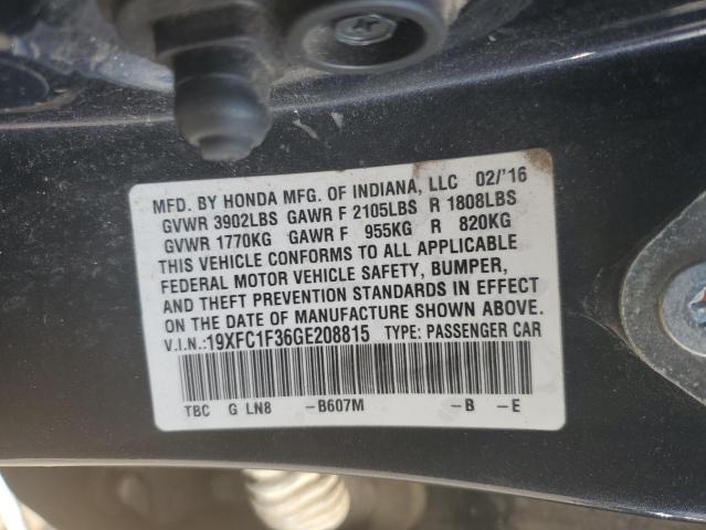 2016 HONDA CIVIC EX - 19XFC1F36GE208815