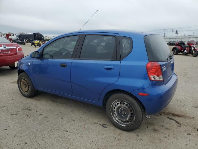 CHEVROLET AVEO BASE 2006 blue  gas KL1TD66646B586609 photo #3