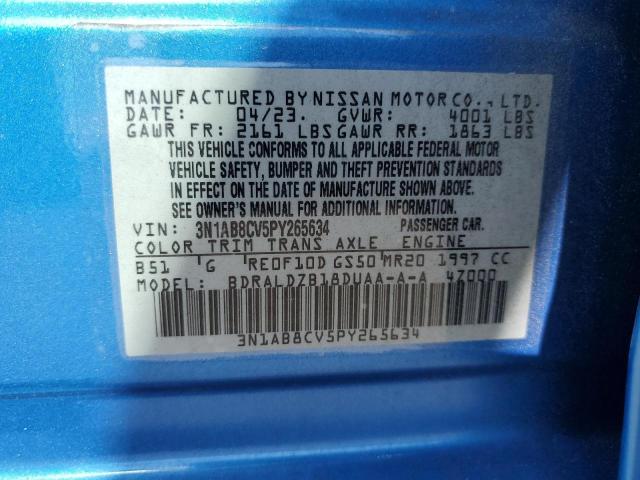 2023 NISSAN SENTRA SV - 3N1AB8CV5PY265634