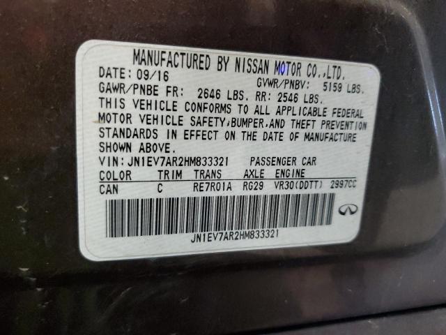2017 INFINITI Q50 PREMIU - JN1EV7AR2HM833321