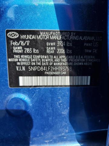 2017 HYUNDAI ELANTRA SE - 5NPD84LF2HH193798