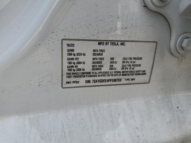 2023 TESLA MODEL Y - 7SAYGDEE4PF590759