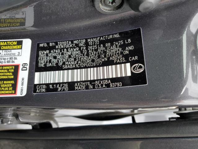 2023 LEXUS ES 300H F 58ABA1C12PU028177
