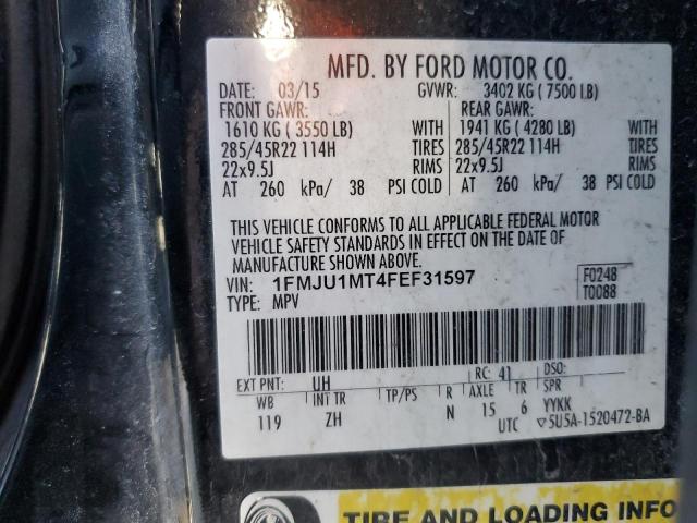 2015 FORD EXPEDITION - 1FMJU1MT4FEF31597