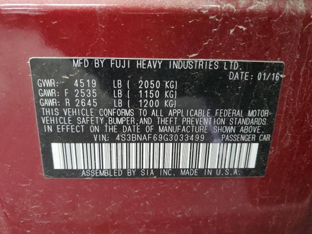 4S3BNAF69G3033499 Subaru Legacy 2.5i Premium