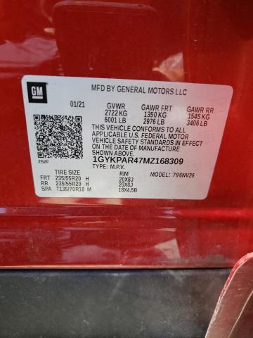 2021 CADILLAC XT6 LUXURY - 1GYKPAR47MZ168309