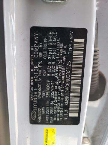 2022 HYUNDAI KONA N BAS KM8KH3AC6NU003525