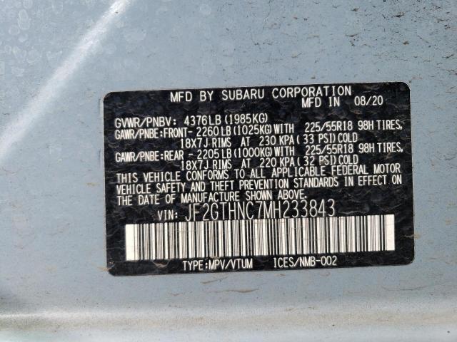 JF2GTHNC7MH233843 Subaru Crosstrek Limited