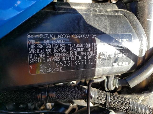 2022 SUZUKI GSX-S750 M - JS1C533B8N7100062