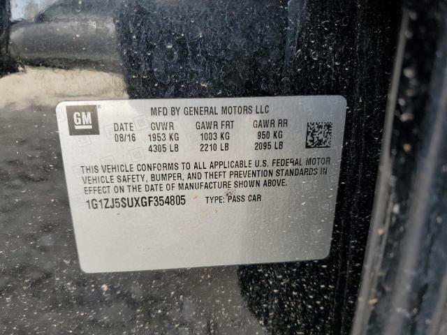 2016 CHEVROLET MALIBU HYB - 1G1ZJ5SUXGF354805