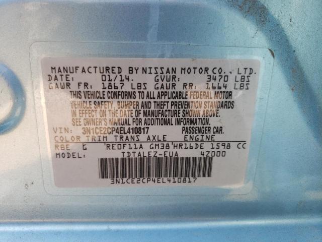 3N1CE2CP4EL410817 Nissan Versa Note S