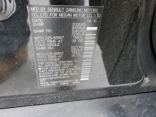 KNMAT2MT4FP555576 Nissan ROGUE S