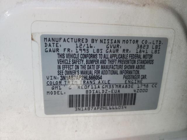 3N1AB7AP2HL666054 Nissan SENTRA S