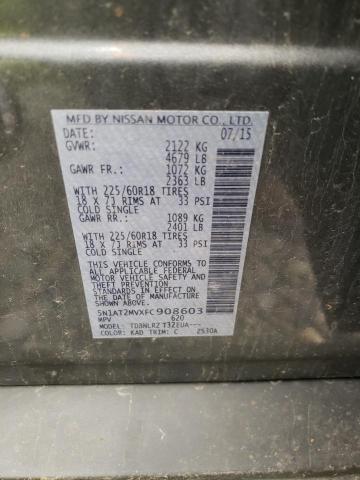 5N1AT2MVXFC908603 Nissan ROGUE S