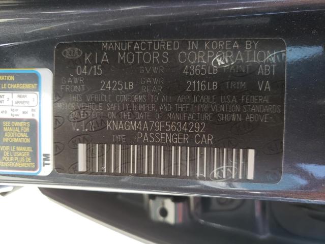 KNAGM4A79F5634292 KIA Optima Lx