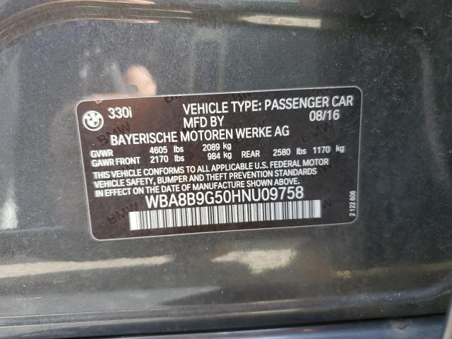 2017 BMW 330 I - WBA8B9G50HNU09758