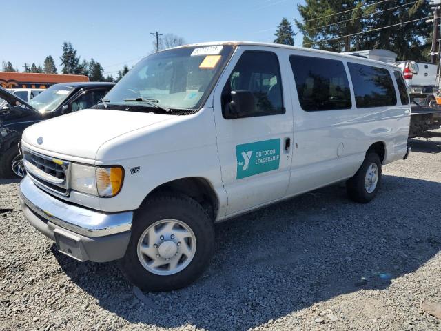 Salvage cars for sale from Copart Graham, WA: 2000 Ford Econoline E350 Super Duty Wagon