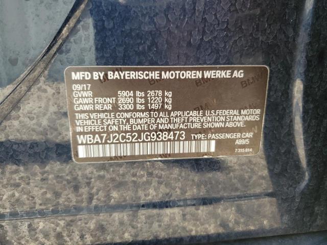 2018 BMW 740 XE WBA7J2C52JG938473