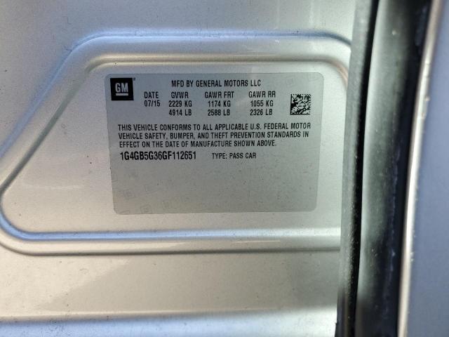 1G4GB5G36GF112651 Buick Lacrosse