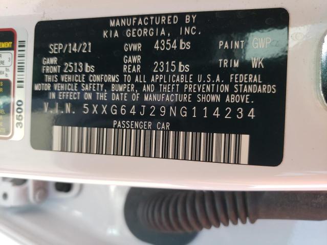 5XXG64J29NG114234 KIA K5 GT LINE