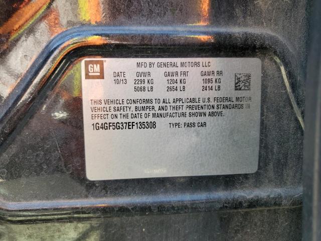 1G4GF5G37EF135308 Buick Lacrosse Touring
