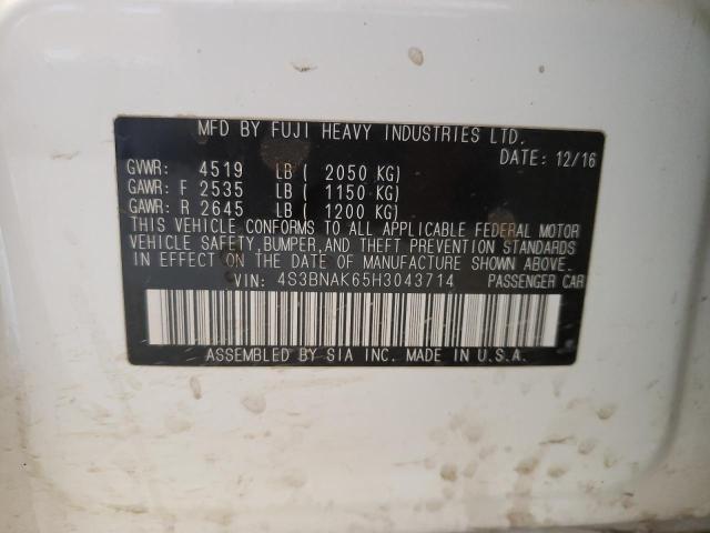 4S3BNAK65H3043714 Subaru Legacy 2.5i Limited