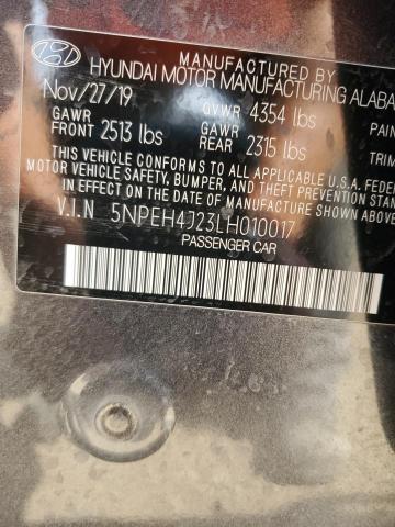 2020 HYUNDAI SONATA LIM - 5NPEH4J23LH010017