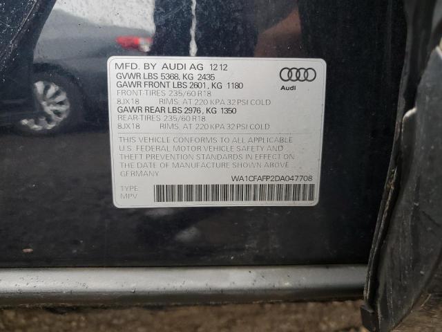 VIN WA1CFAFP2DA047708 2013 Audi Q5, Premium no.13