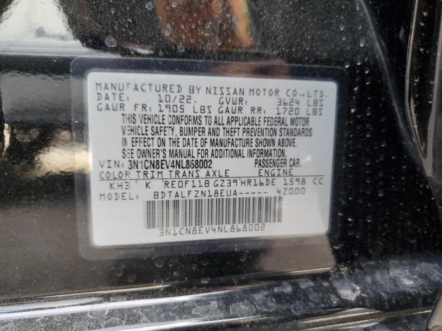 3N1CN8EV4NL868002 Nissan VERSA SV