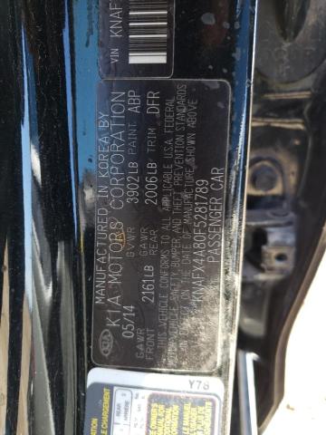 KNAFX4A80F5281789 KIA FORTE EX
