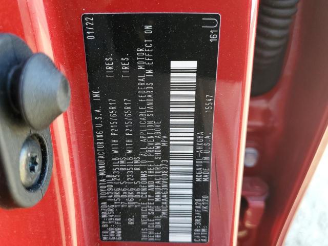 2022 TOYOTA COROLLA CR - 7MUCAAAG3NV008373