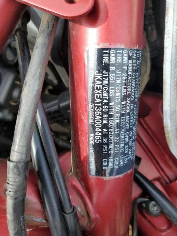 2006 KAWASAKI EX650 A6F - JKAEXEA136A004465