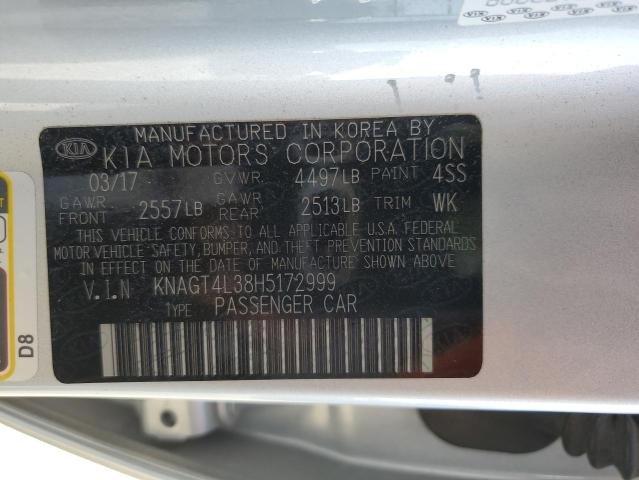 KNAGT4L38H5172999 KIA Optima Lx