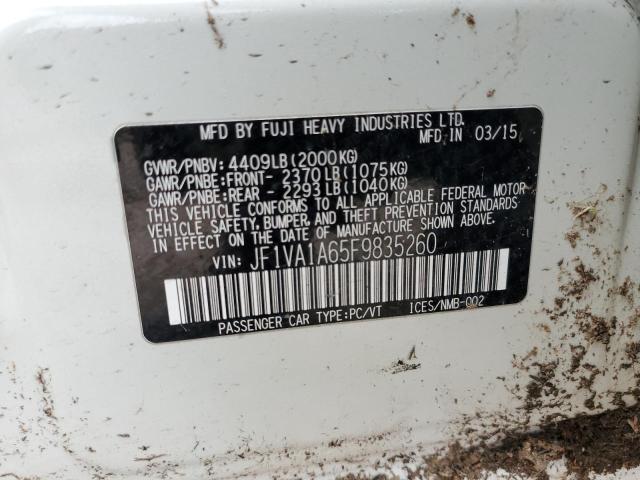 JF1VA1A65F9835260 Subaru WRX