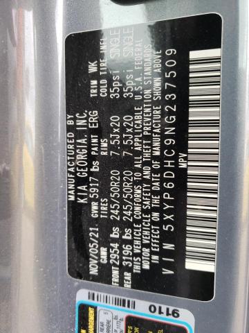 5XYP6DHC9NG237509 KIA Telluride S