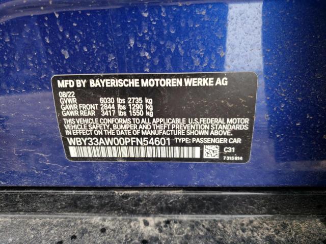 2023 BMW I4 M50 WBY33AW00PFN54601