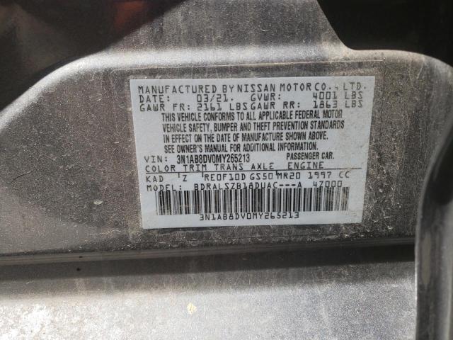 3N1AB8DV0MY265213 Nissan SENTRA SR