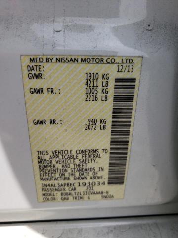 1N4AL3AP8EC193034 Nissan ALTIMA 2.5