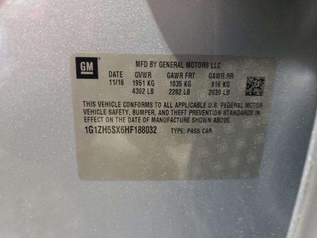 2017 CHEVROLET MALIBU PRE - 1G1ZH5SX6HF188032