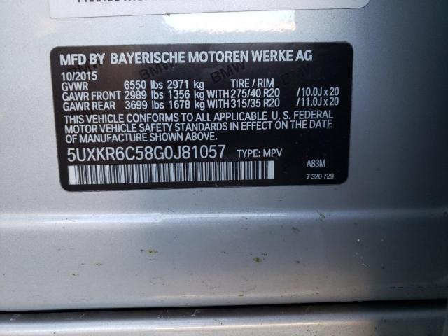 5UXKR6C58G0J81057 BMW X5 Xdrive50i