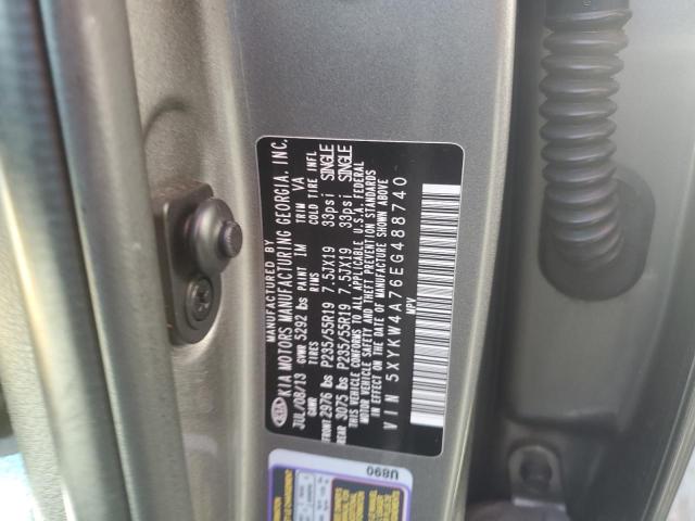 5XYKW4A76EG488740 KIA SORENTO SX
