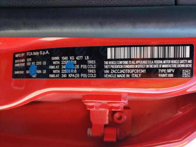ZACCJADT8GPC91341 Jeep Renegade Limited
