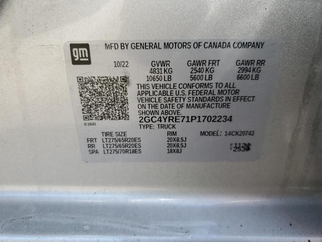 2023 CHEVROLET SILVRDO LT 2GC4YRE71P1702234