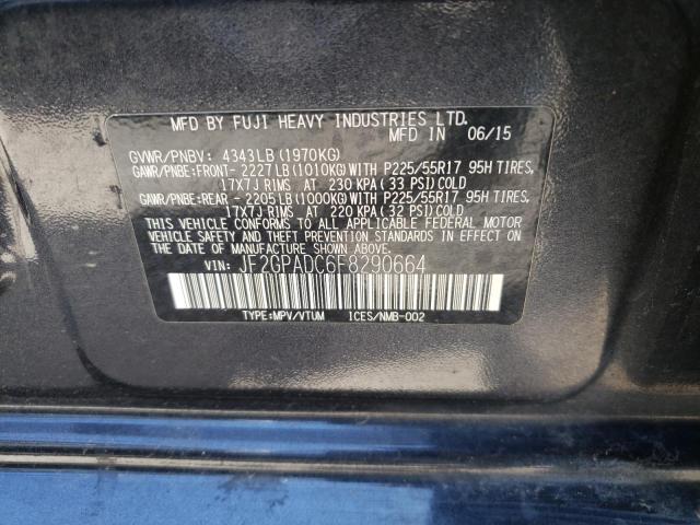 JF2GPADC6F8290664 Subaru Xv Crosstrek 2.0 Premium