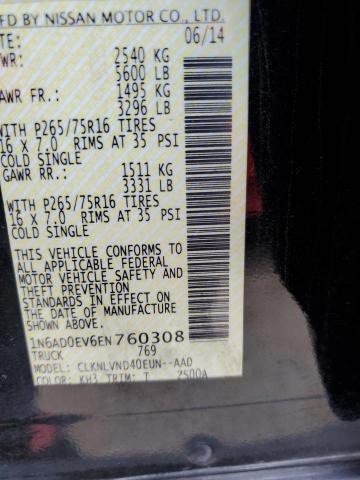 1N6AD0EV6EN760308 Nissan FRONTIER S