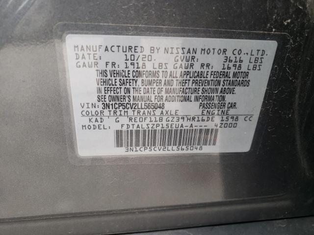 3N1CP5CV2LL565048 Nissan KICKS SV